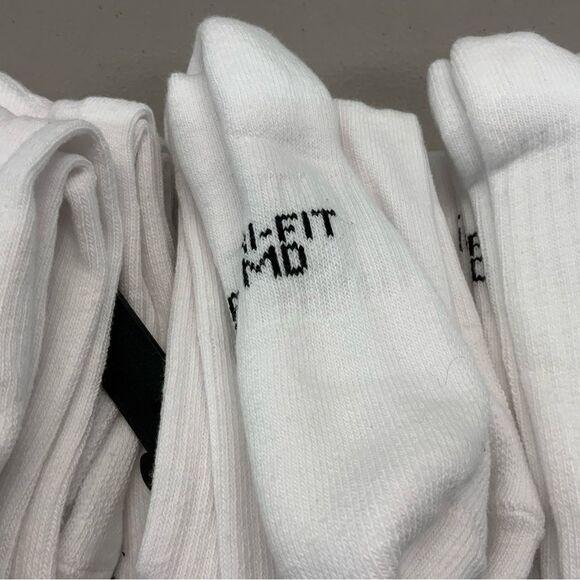 Nike Kid's Everyday Crew Socks White Medium 12 Pairs - Picture 2 of 2